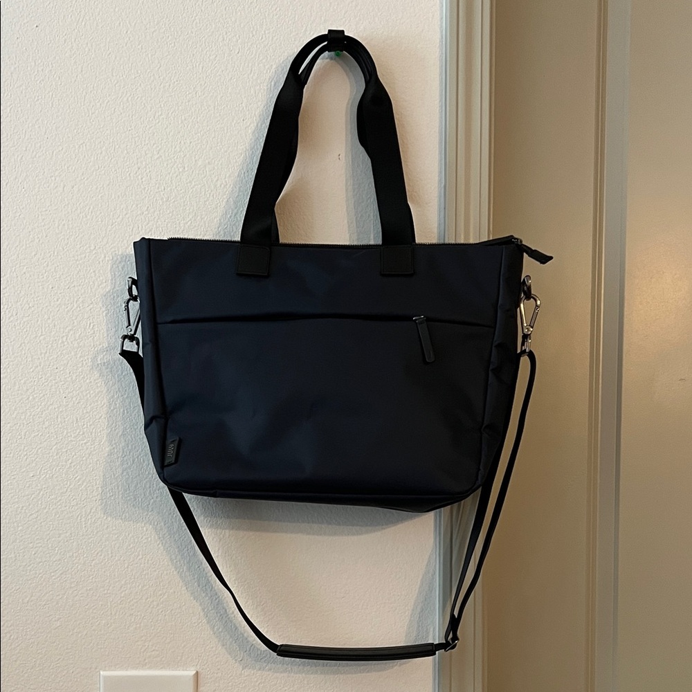 JULY Carry All Tote with Adjustable Strap (Navy Blue)